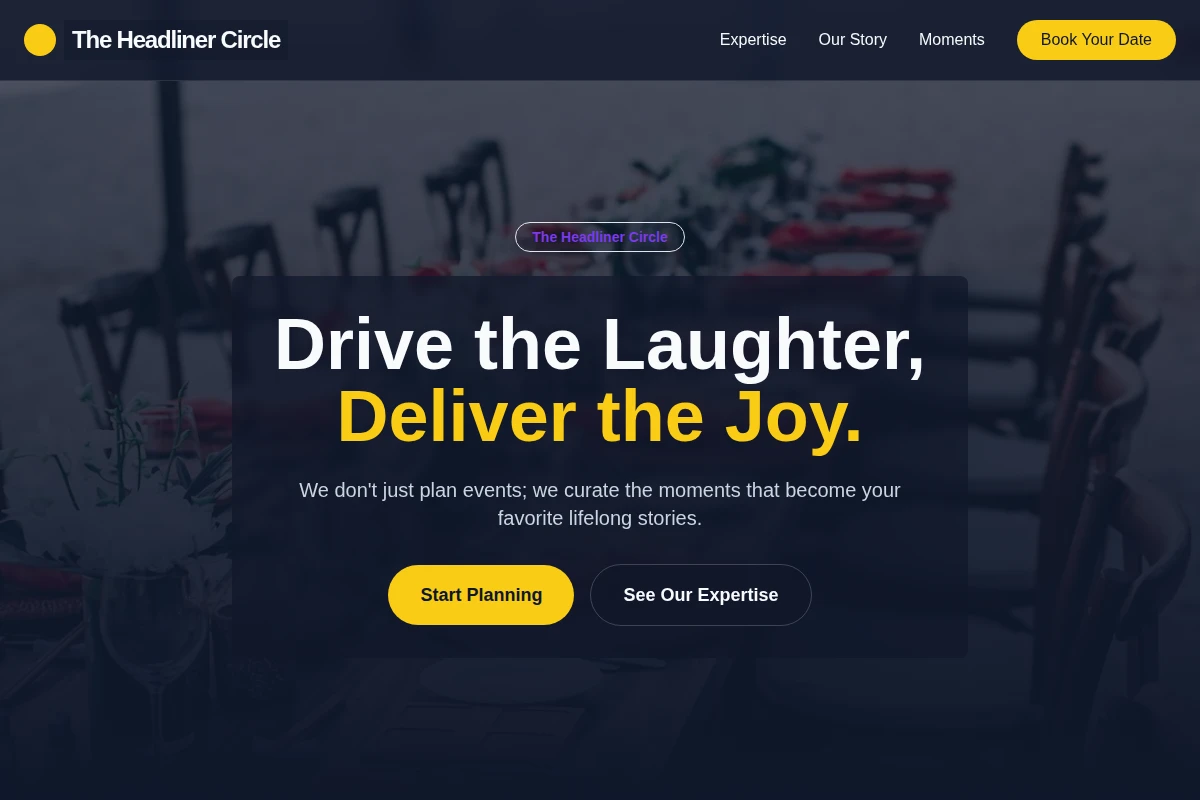 OneLiner Event Planning