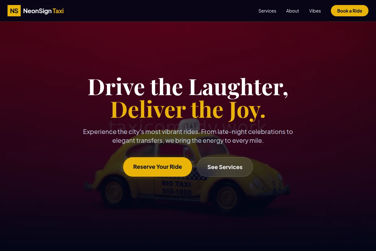 NeonSign Taxi