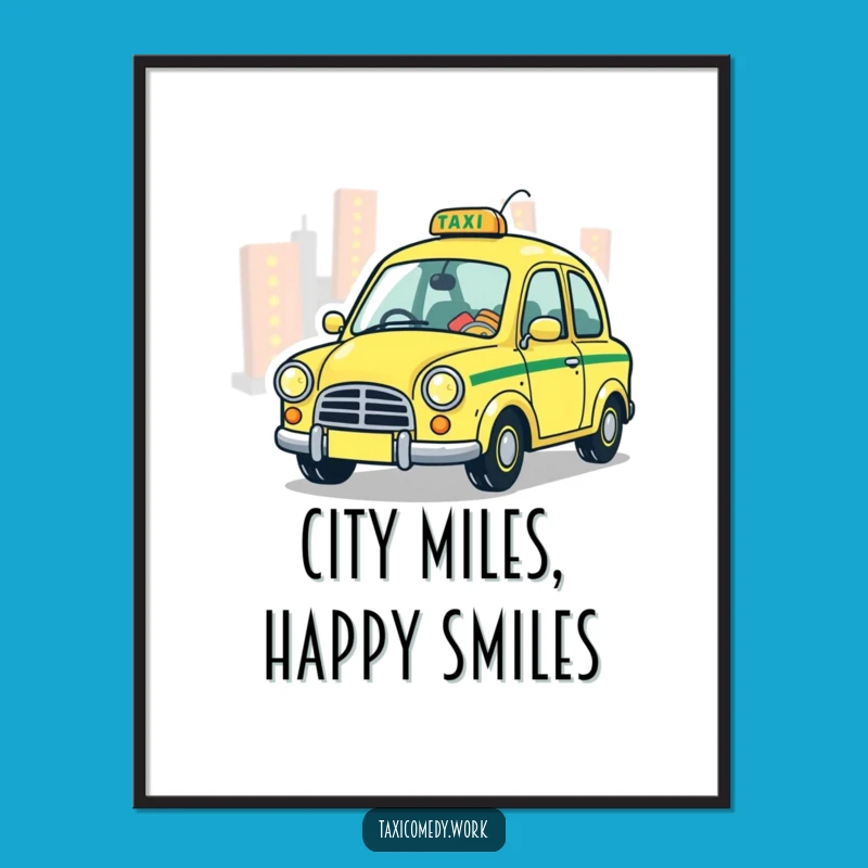 Free Printable Whimsical Taxi Wall Art: Playful City Lights for Magical Decor