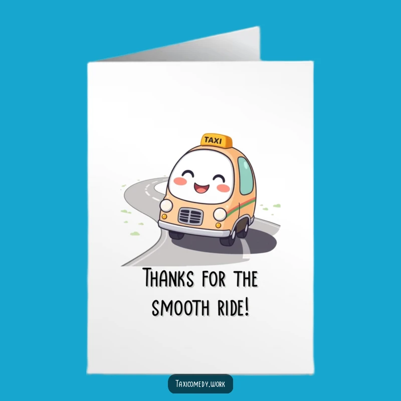 Free Printable Friendly Taxi Thank You Card: A Smiling Journey of Gratitude